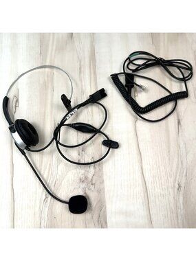 Noise Cancelling Adjustable Headset w/ 330° Flexible Microphone Quick Disconnect